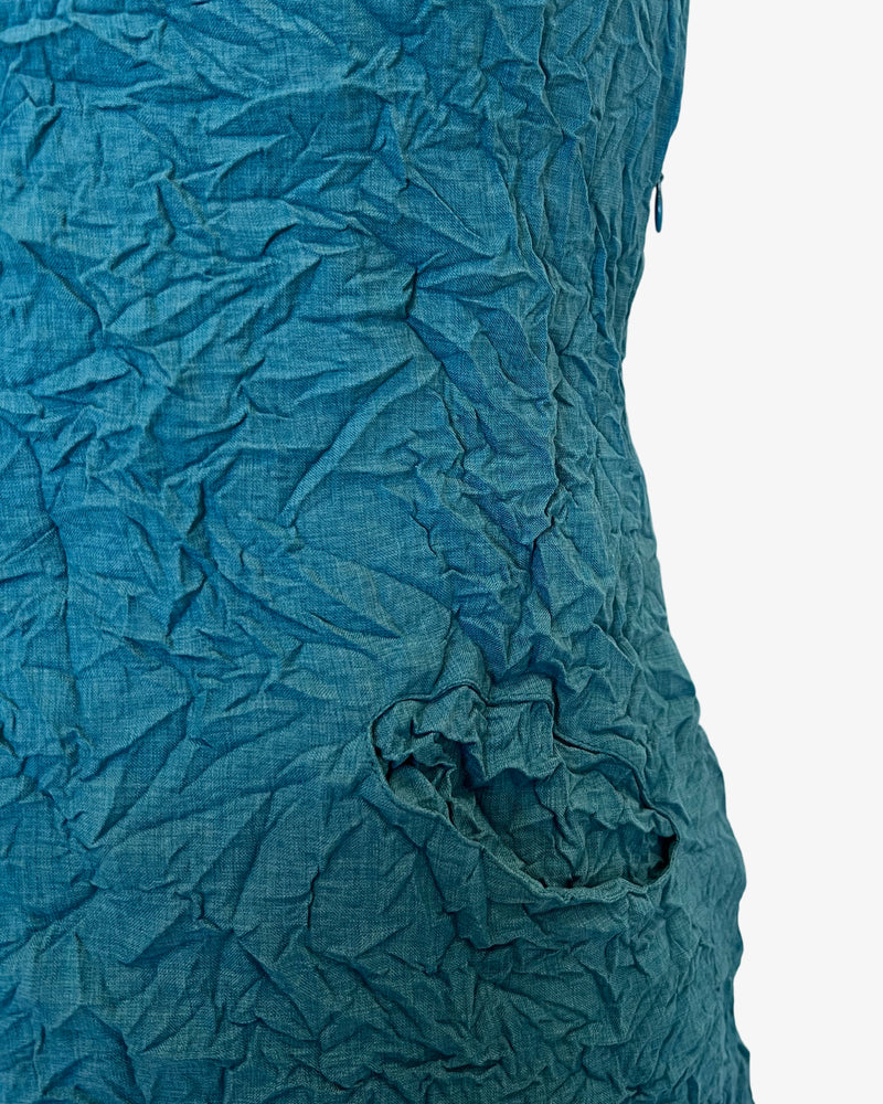 Moth Hoodie Dress | Teal