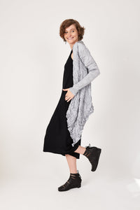 Moth Ali Cardigan in Silver Shimmer