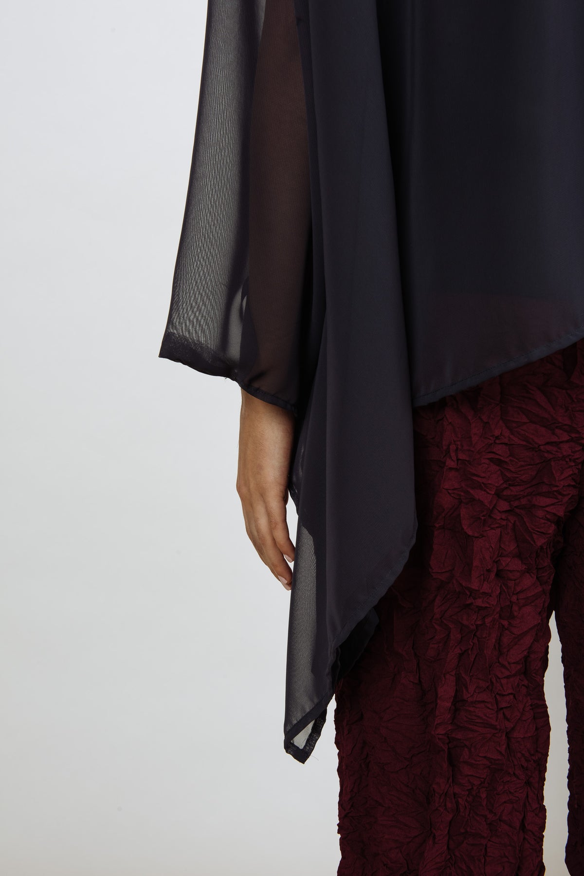 Square Top | Sheer Charcoal
