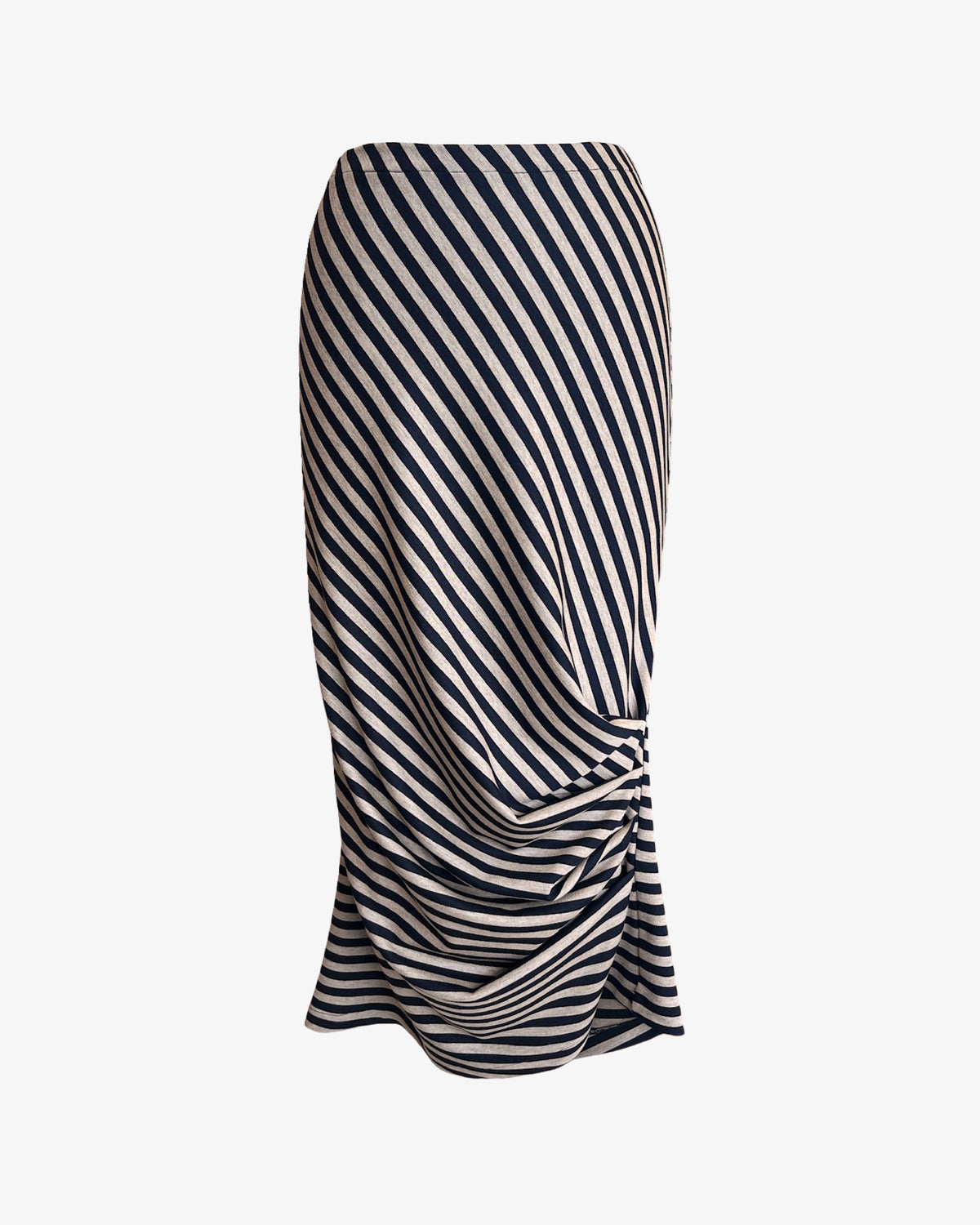 Caterpillar Long Skirt + Tube Dress | Mocha Stripe