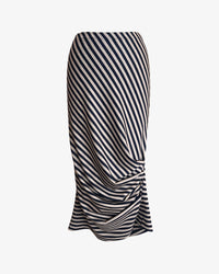 Caterpillar Long Skirt + Tube Dress | Mocha Stripe
