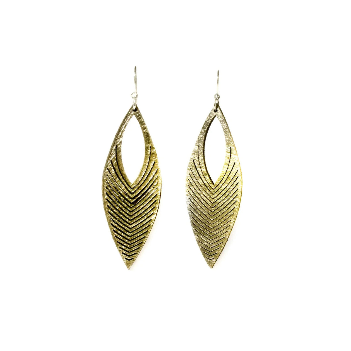 Chevron Earrings | Gold