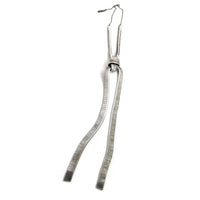 Chevron Tie Necklace | Silver