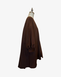 Organic Cotton Barcelona Coat | Chocolate