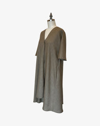 SALE Linen Rorschach Dress | Champagne