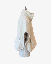 Reversible High-Neck Vest | Cream/Taupe