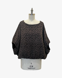 Teshima Bubble Top | Jacquard Dbl Knit Dots