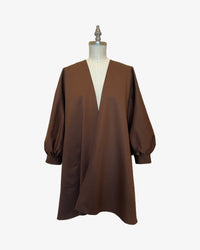 Organic Cotton Barcelona Coat | Chocolate