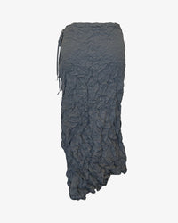 Moth Asymmetrical Long Skirt | Steel