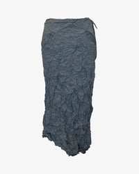 Moth Asymmetrical Long Skirt | Steel