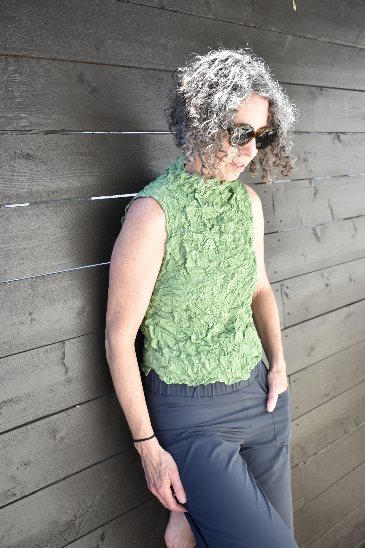 Moth Raina Mock Top | Matcha
