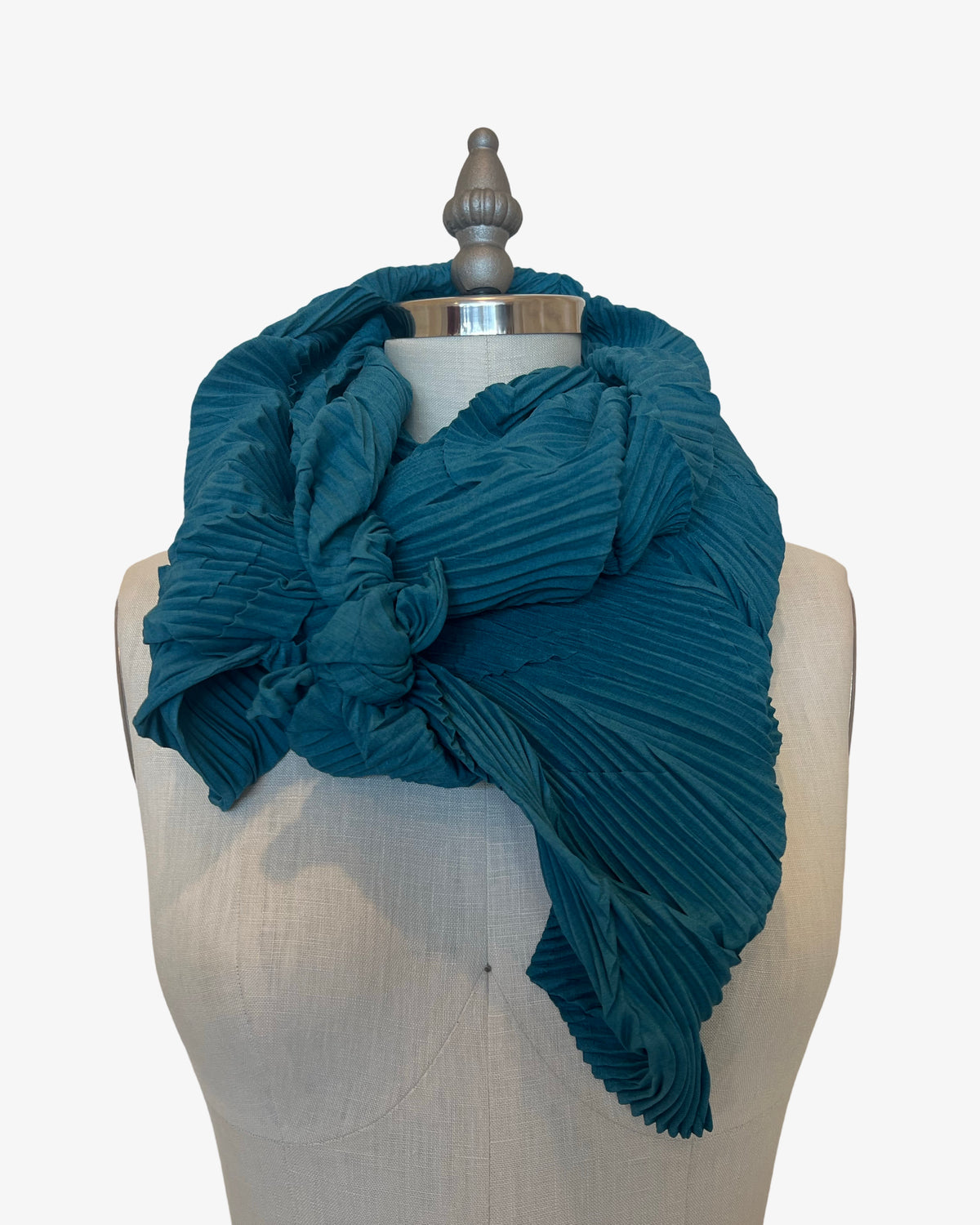 Chaos Pleated Scarf | Teal