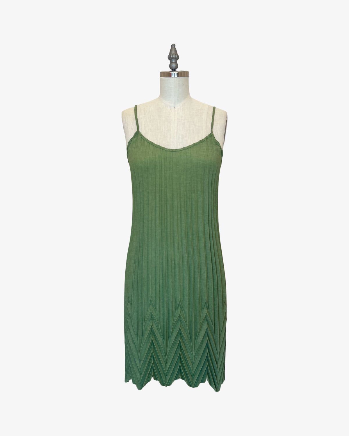 Sunburst Chevron Dress | Matcha