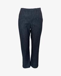 Pocket Capri | Striated Denim