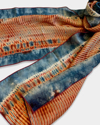 Shibori Dyed Silk Scarf | Firework