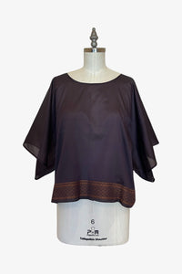 Lisbon Top | Aubergine Saree