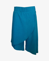 Asymmetrical Knee Skort | Teal