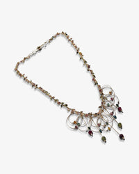 Delightful Caviar Clusters Necklace | Tourmaline/Gold