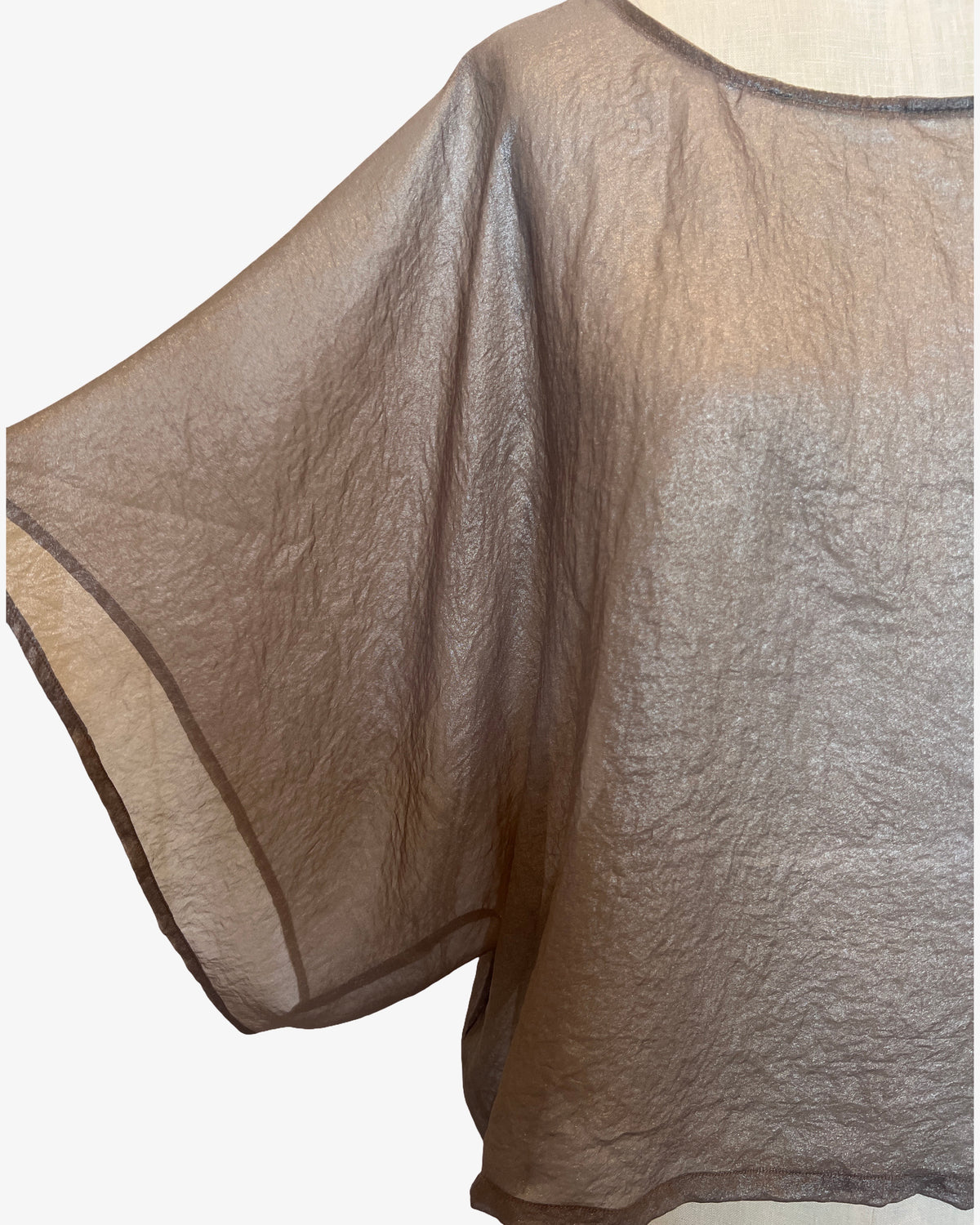 Lisbon Top | Sheer Champagne Shimmer