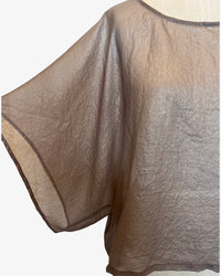 Lisbon Top | Sheer Champagne Shimmer