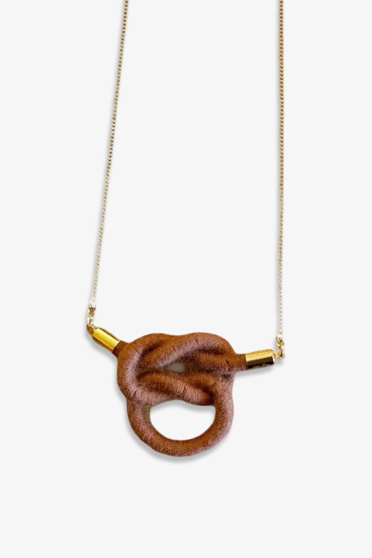 Square Fiber + Chain Necklace | Sienna Cotton