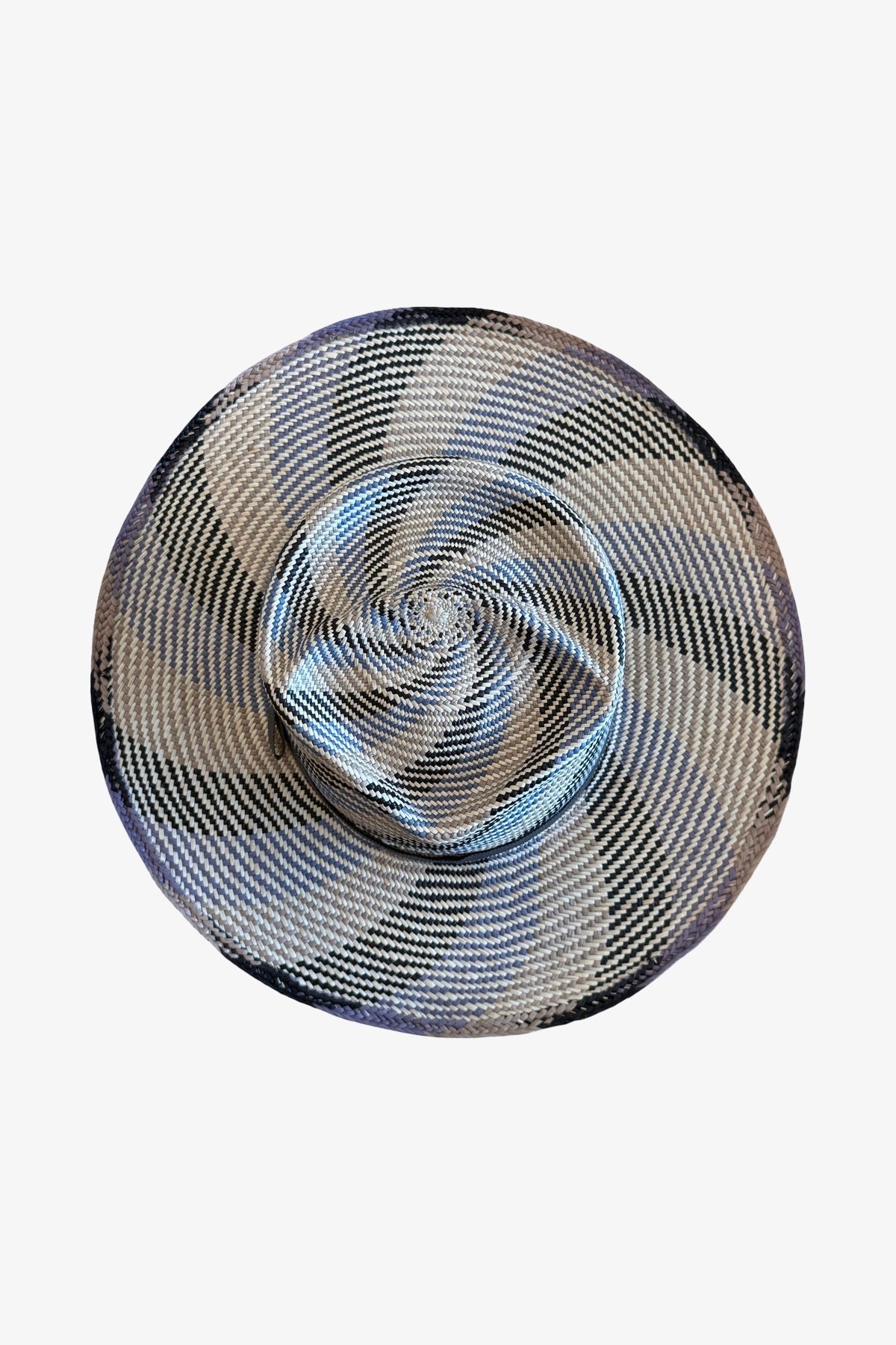 Striped Leo Sculpted Straw Fedora