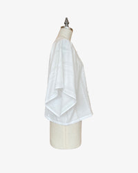 Lisbon Top | Textured White Stripe