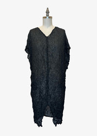 Moth Desert Caftan | Sheer Black Foil