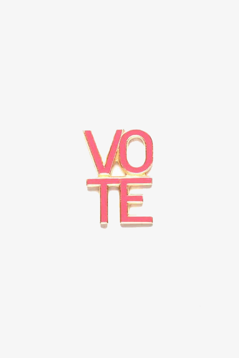 Vertical Vote Pin | Hot Pink