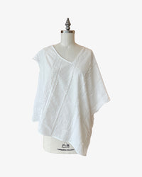 Mojave Top | Textured White Stripe