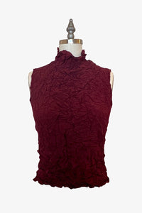 Moth Raina Mock Top | Burgundy