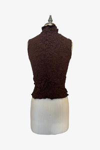 Moth Raina Mock Top | Chocolate