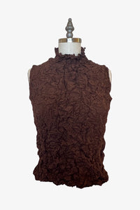 Moth Raina Mock Top | Chocolate