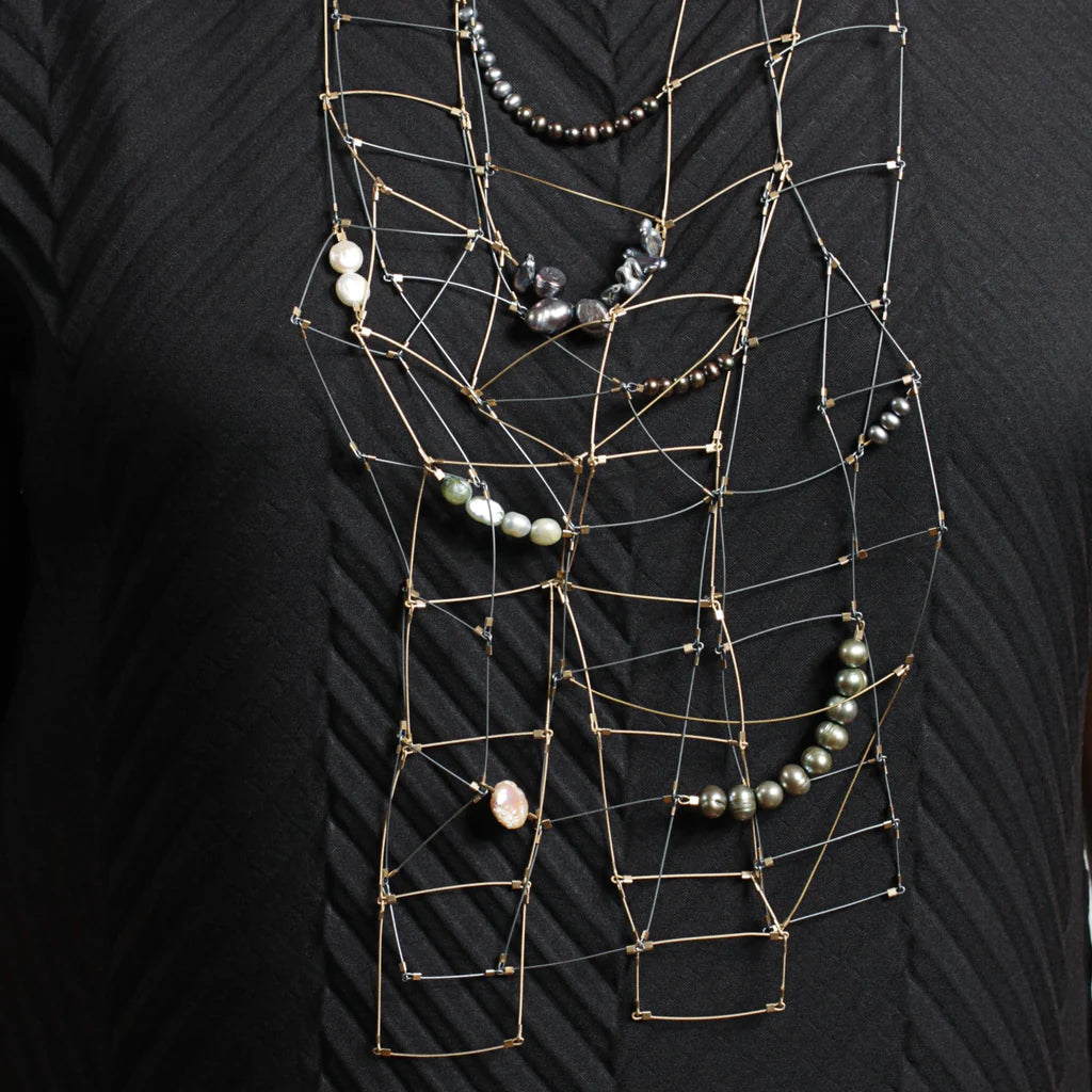 Pearl Multi Ladder Necklace | One of a kind