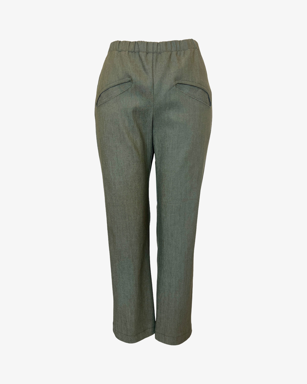 Pocket Capri | Olive Denim