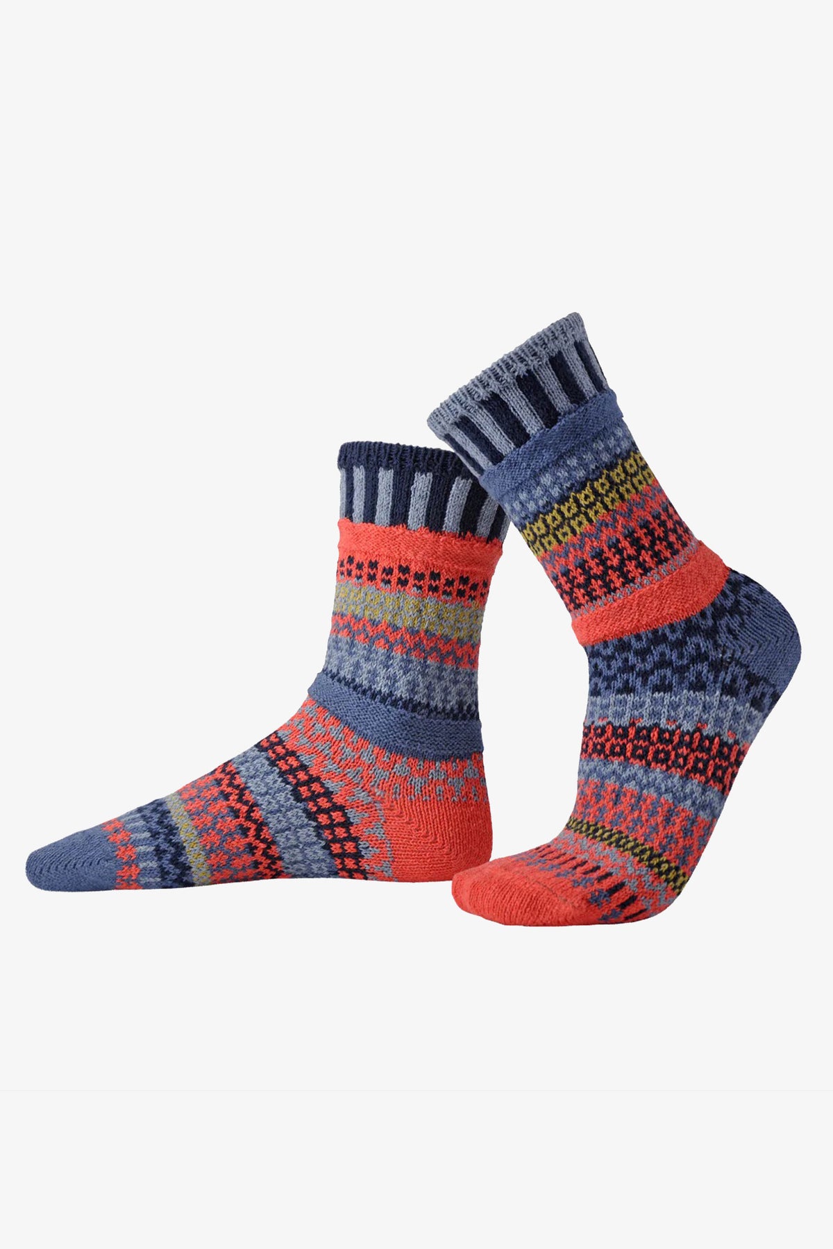 Mismatched Cotton Crew Socks | Masala