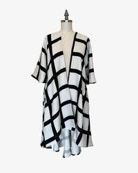 Linen Rorschach Duster | Painted Windowpane
