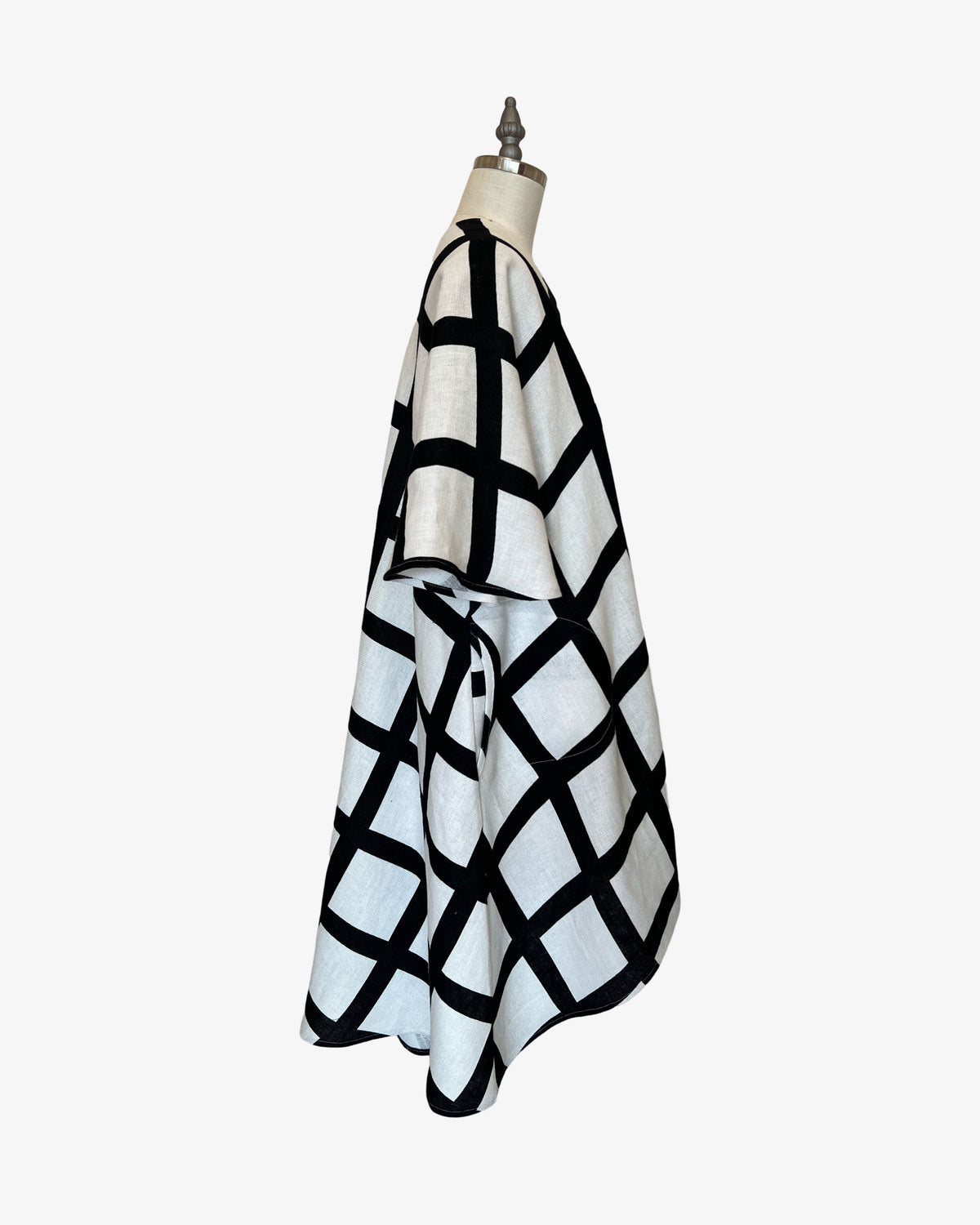 Linen Rorschach Duster | Painted Windowpane