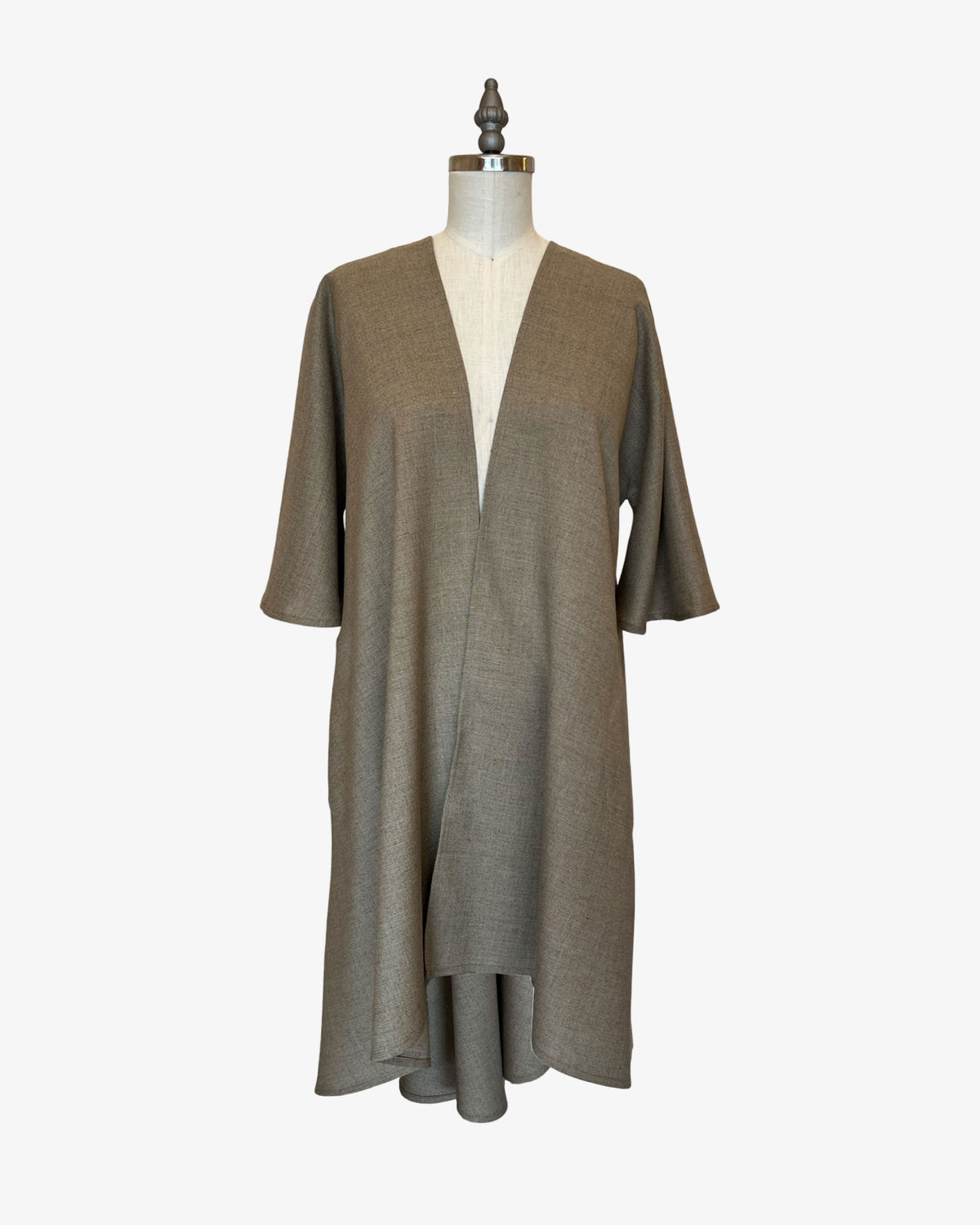 Linen Rorschach Duster | Champagne