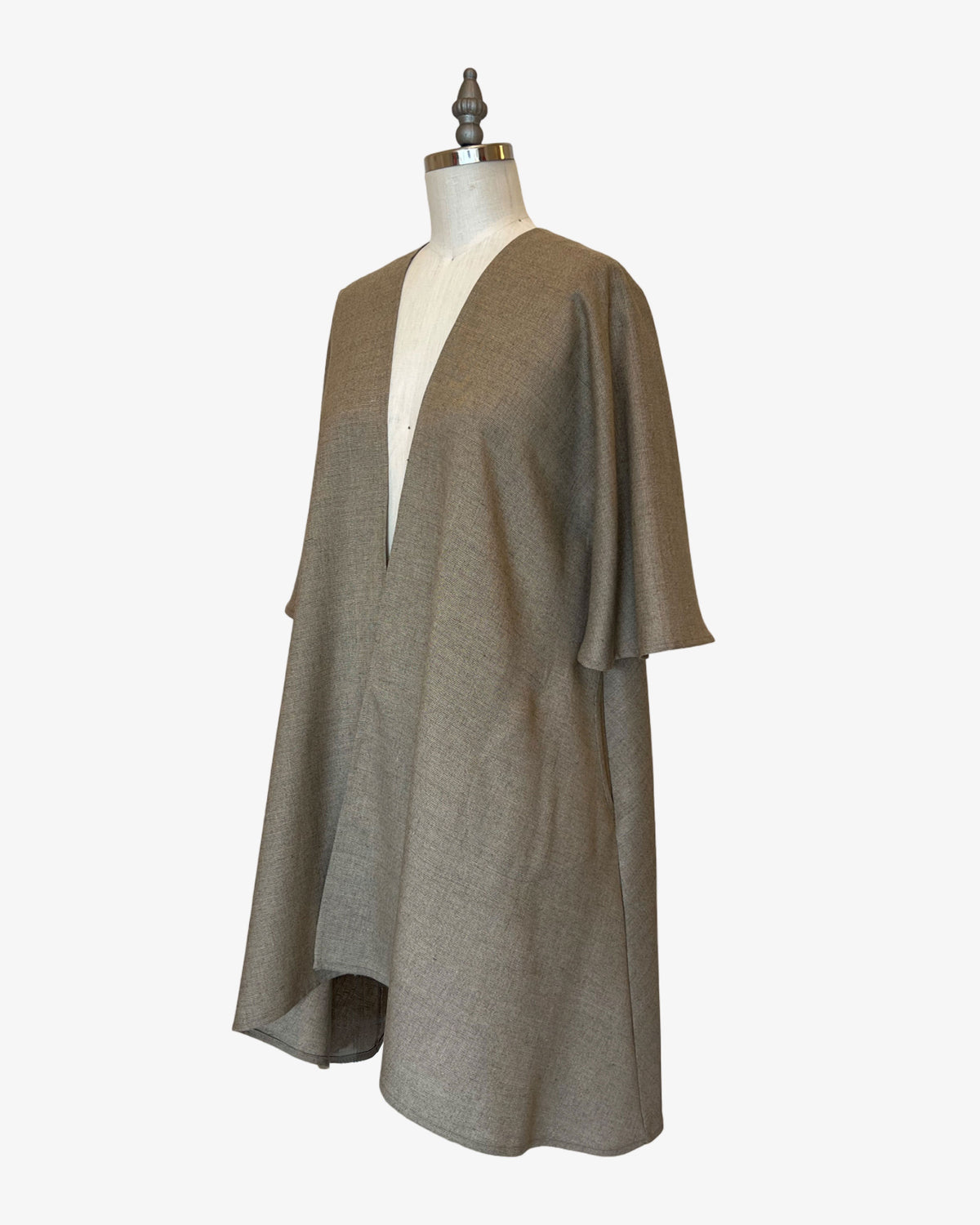 Linen Rorschach Duster | Champagne