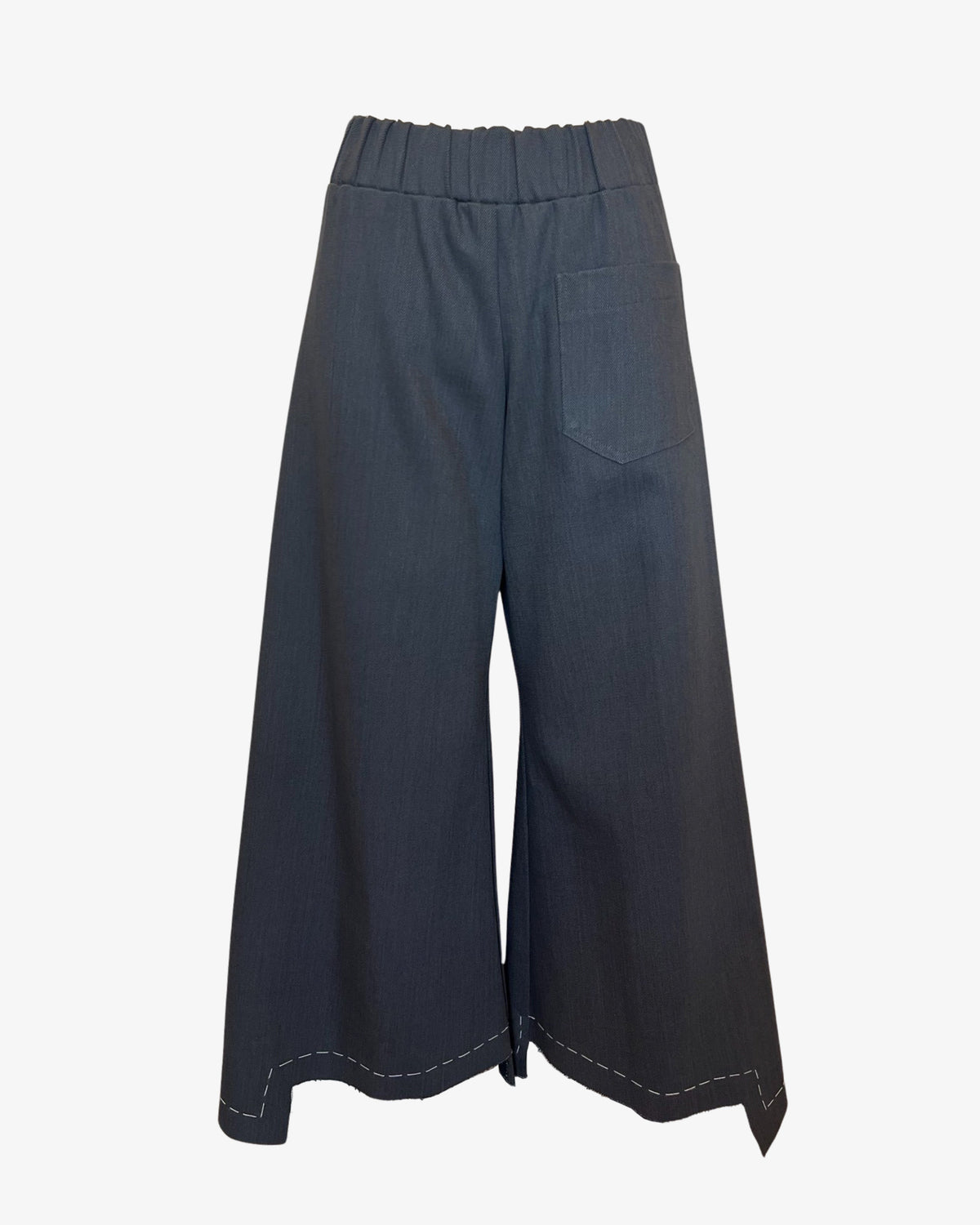 Step Stitch Crop Pants V2 | Charcoal Denim