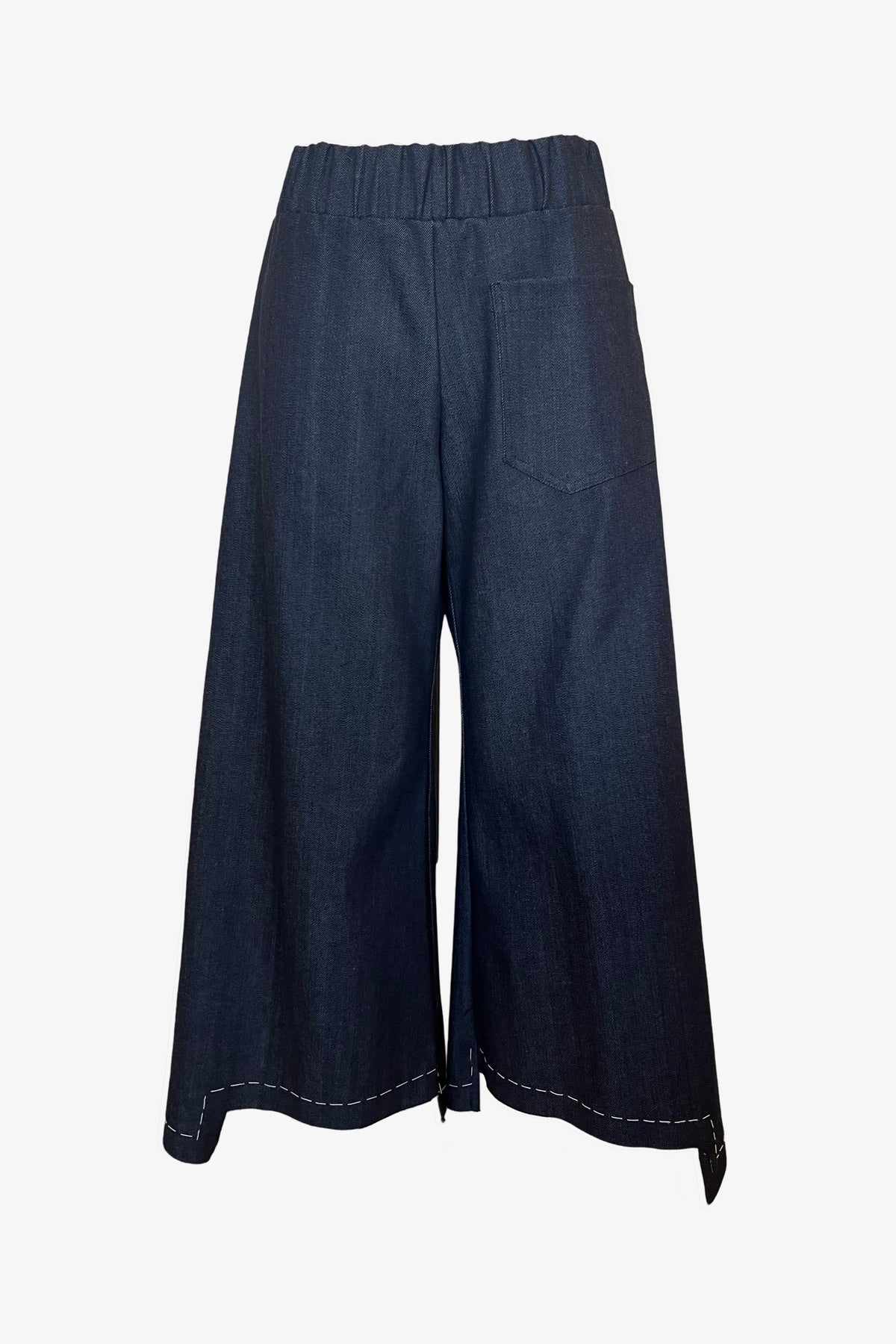 Step Stitch Crop Pants V2 | Darker Denim