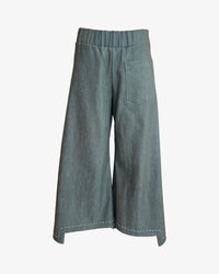 Step Stitch Crop Pants V2 | Olive Denim