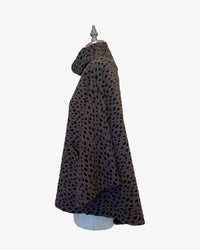 Tortuga Poncho | Jacquard Double Knit Dots