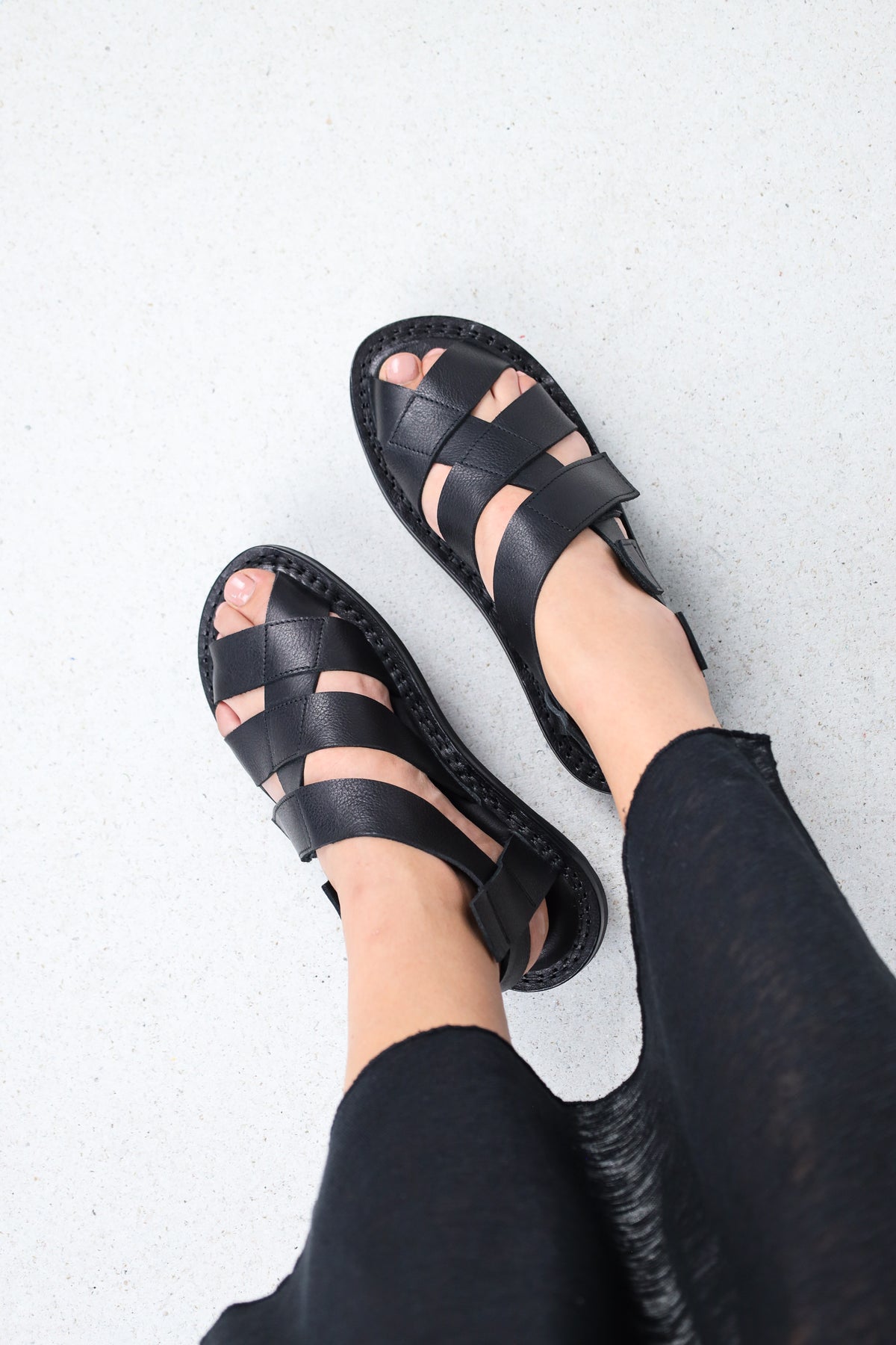 Trippen Network Sandal | Black