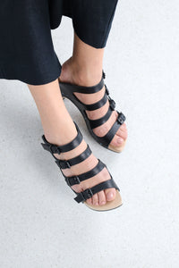 Trippen Tie-Up Sandal | Black