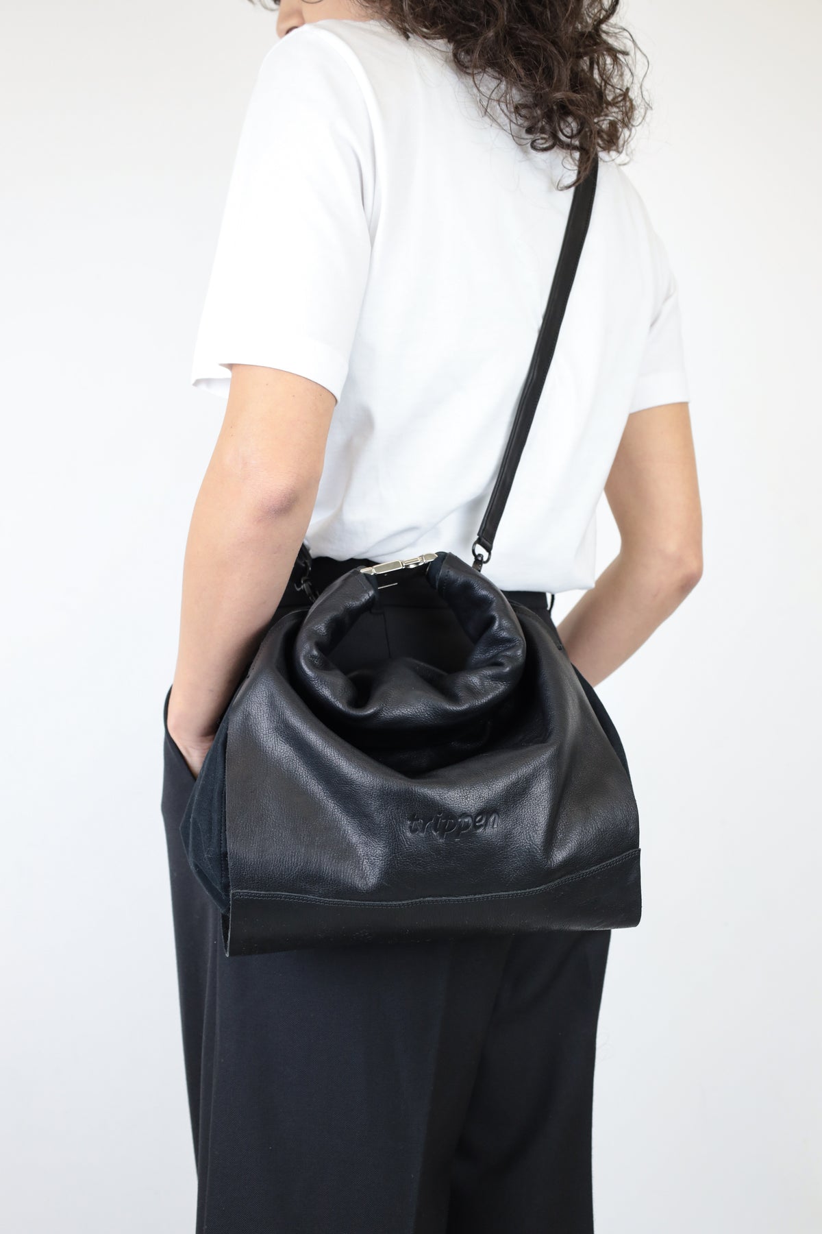 Trippen Small Oblo Bag | Black