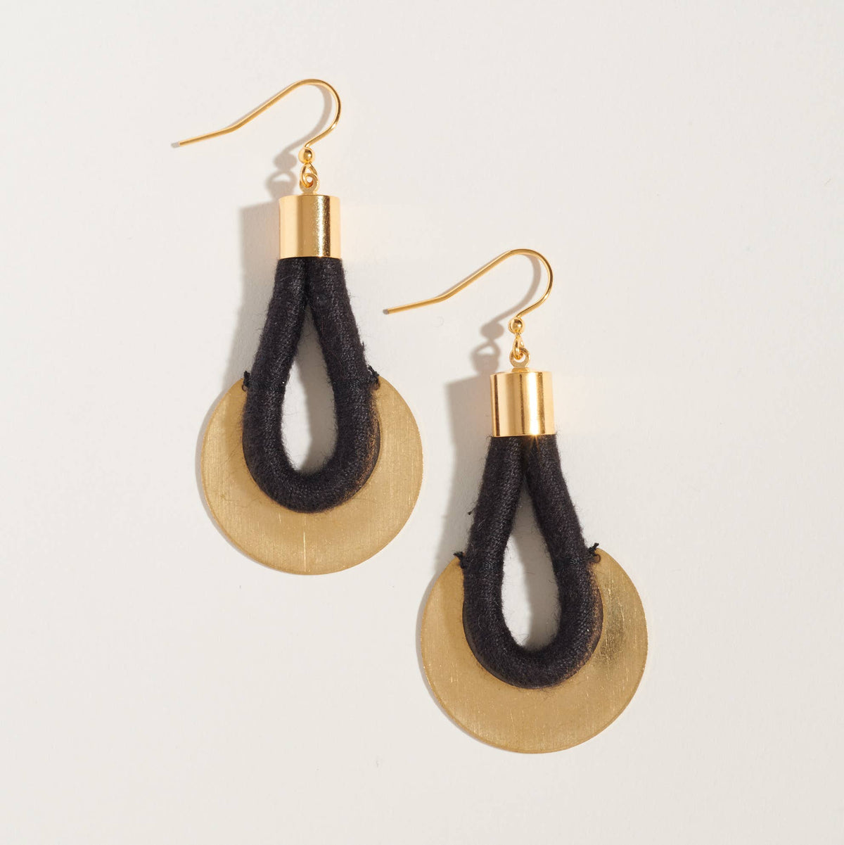 Crescent Earrings | Noir Cotton