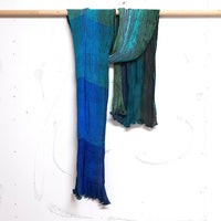 Tie Dyed Silk Scarf | Shade of Blue