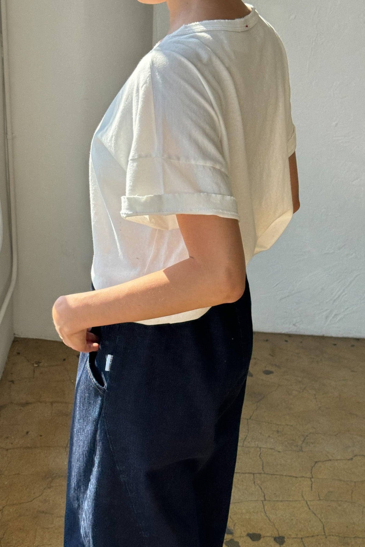 Vintage Fille Tee | Clean White